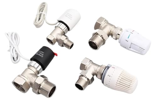 Vanne de radiateur de type angulaire DN20 en laiton robuste - 2