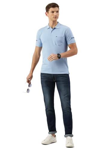 Image of Peter England Men's Solid Regular Fit T-Shirt