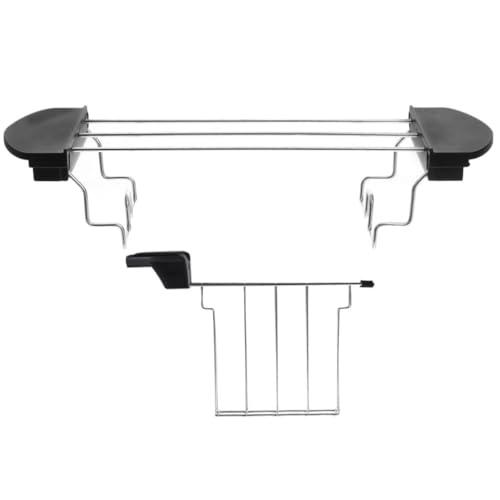 Garneck Rejilla Superficie Lisa para Tostadora de Acero Inoxidable y Plástico, Soporte Reutilizable Accesorio Adecuado para Calentar Sándwiches y Pan para Uso en Cocina