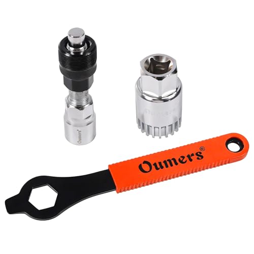Oumers Fahrrad Crank Extractor/Arm-Entferner und Innenlager-Entferner mit 16mm Schraubenschlüssel. Professionelle Fahrrad Repair Tool Kit