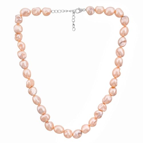 Image of OVANA Pearl Necklace | Fitted With Silver Lock | Statement Necklace | Gifts for Girlfriend | Gift for Sister, Bhabhi | Gifts for Women and Girls | Gift for Her | 925 Silver Hallmarked Lock