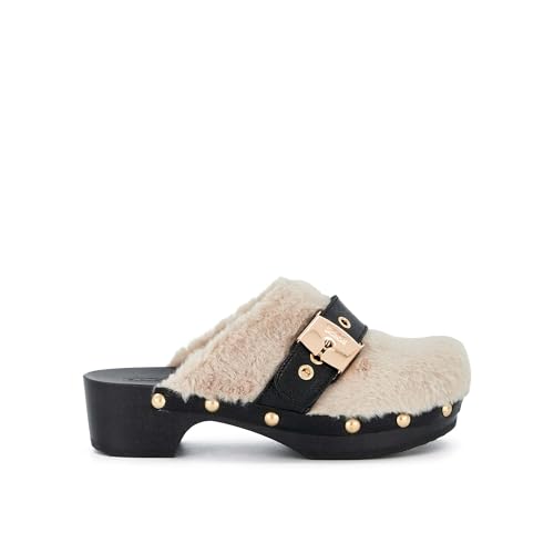 Scholl Pescura Alaska, Sandalia Mujer, Off White, 40 EU