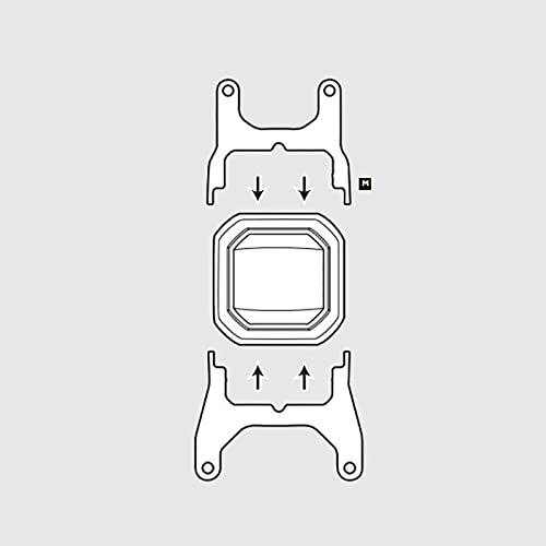 Water-Cooled Buckle Cooler Mounting Bracket for Corsair Hydro Series H60 (2018 Version), H100i RGB, H115i RGB, H100X (Type 1) image 5