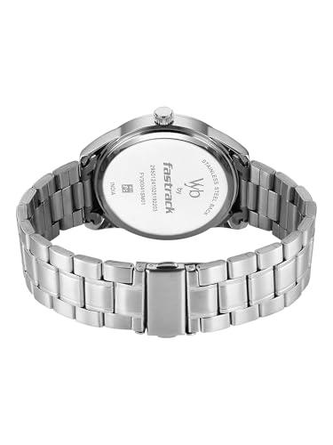 Image of Fastrack Vyb Drift with Quartz Analog Navy Blue Dial Steel Stainless Steel Strap Watch for Men - FV30041SM01W