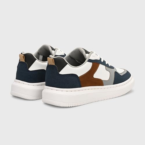 Image of Centrino Durable Sneakers for Men | Shoes for Man Stylish | Casual Lightweight Lace-Up Canvas Walking Shoes | Cushioned Insole | Breathable Anti-Skid Comfortable Sole | Mens Shoes for Long-Lasting Use (9587)