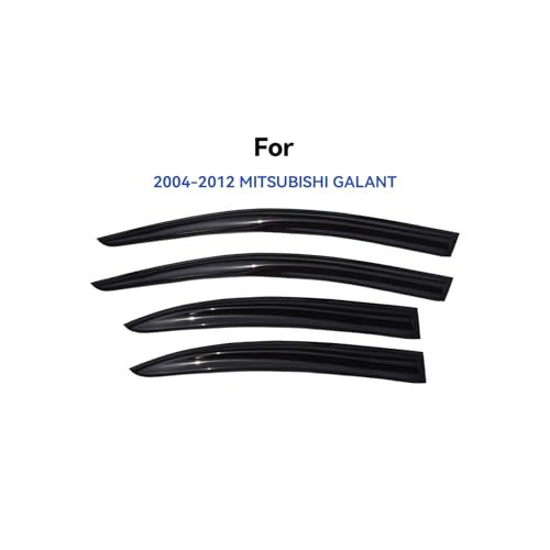 Image of Window Visors Rain Guards for 2004-2012 Mitsubishi Galant, Out-Channel Window Vent Wind Deflectors Visors Shades for 04-12 Mitsubishi Galant