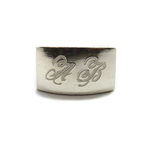 Bague chevalière argent anti-déformation 925 massif durable R001990 - 5