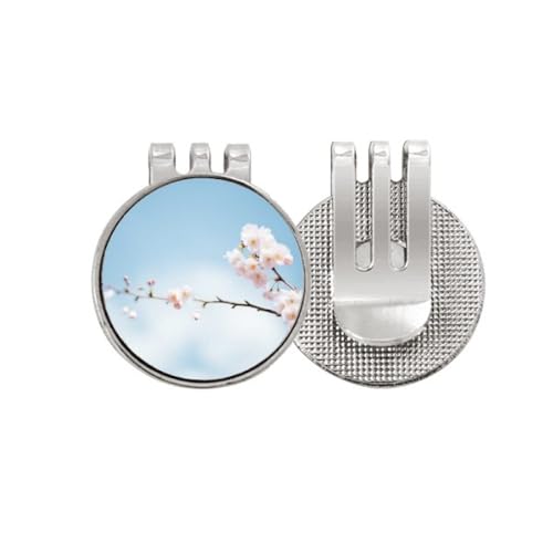 Marqueur de balle de golf floral bleu pour vos parcours professionnels
