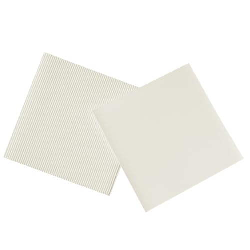 FUNOMOCYA 100 Sheets 8 Oil-proof Pizza Paper Pads Oil Proof Pizza Paper Serving Tray Pizza Paper Plate Pizza Corrugated Paper Tray Baking Parchment Paper Pizza Paper Mats White