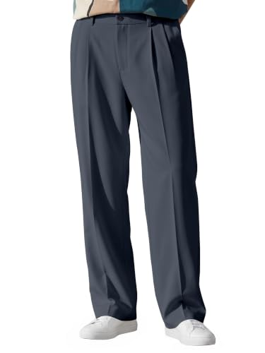 Image of FTX Men's Korean Style Casual Trouser | Premium Lycra Stretch Fabric | Smart Regular Fit | 2 Side Pockets | Comfortable Stretchable Everyday Wear Pants