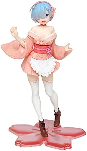 Amazon Co Jp かわいい漫画成人 23cm絶妙な限定版アニメre ゼロレムとは異なる世界での生活ラム着物 の女の子立っている姿勢pvcアクションフィギュアおもちゃデスクトップ飾りコレクタブルモデルおもちゃ人形ギフト 絶妙な おもちゃ