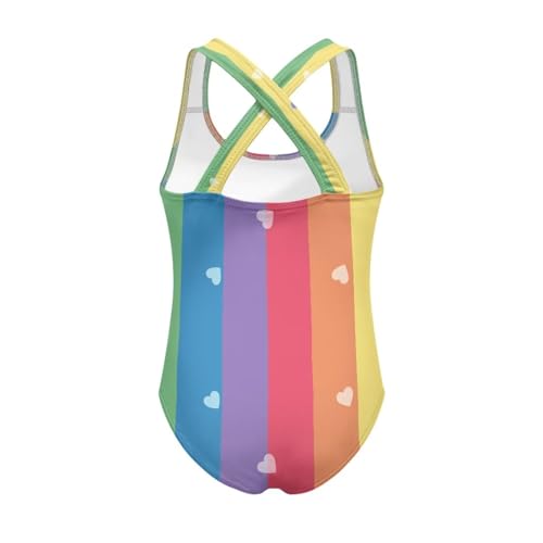 Image of Girls One Piece Swimsuits Teens Sleeveless Back Cross Strap Bathing Suit Kids Quick Dry Cute Beach Swimwear(5-14)