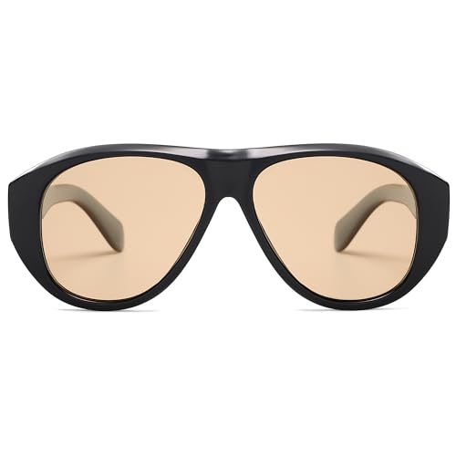 SOJOS Retro Oversized Polarized Aviator Sunglasses for Women Men Vintage 70s Style UV Protection Sunnies SJ23283