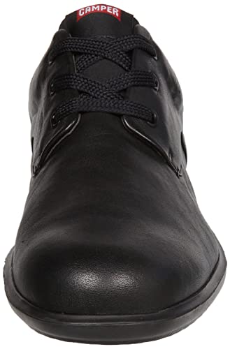 Camper Men's Atom Work Oxford Flat, Black, 10 #TOP1