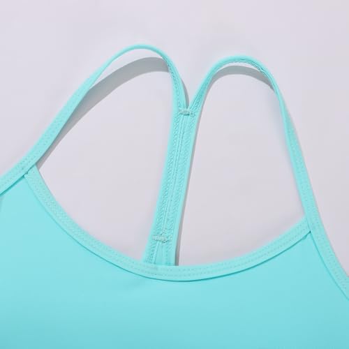 Image of Weixinbuy Girls Swimsuits Bikini Set Kids Bathing Suit Bikini Top Bottom 2Pcs Teen Girls' Swimwear Set
