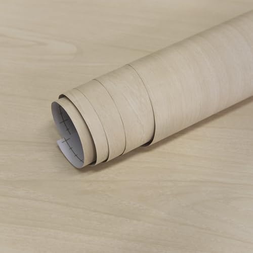 Comparison: Best Backsplash For Oak Cabinets 8 YURITIS 16"x118" Beige Wood Grain Contact Paper Self Adhesive No Bubbles Light Oak Faux Wood Look Peel and Stick Wallpaper Removable Cover Waterproof Countertop Cabinet Vinyl Wrap for Table Drawer DIY