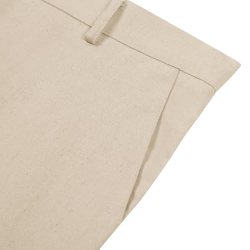 Image of Boys' Linen Pants Lightweight Flat Front Dress Pants Kids School Uniform
