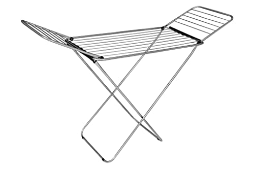 Cofan Tendedero de Suelo | con Alas Plegables | Fabricado en Acero Inoxidable y Polipropileno | Medidas: 51 x 177 x 90 x 108 cm