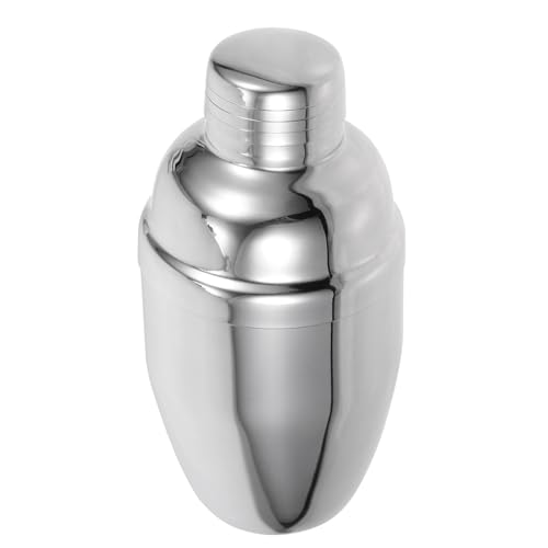 Veemoon Edelstahl Cocktailshaker 350ml für Zuhause und Milchtee Laden Praktischer Shaker zum Zubereiten von Cocktails und Gemischten Getränken