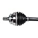 GSP NCV73500 CV Axle Shaft Assembly - Left Front (Driver Side), black