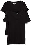 basic t shirts damen kurzarm Weicher, leichter, atmungsaktiver Rippstrick mit Stretchanteil