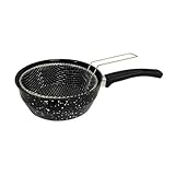 Frigideira Fritatudo Fritadeira Cesto 20cm Esmaltada Roa