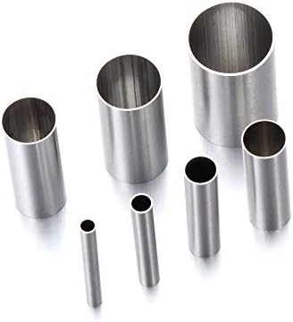 way2top 7Pcs Stainless Steel Indentation Round Circle Shape Cutters Mold, Ceramics Dotting Baking Mold Cutter Punch DIY Handmade Crafts Tools for Clay Pottery Craft with Storage Case