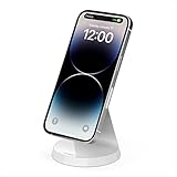 Belkin Magnetic Wireless Charger Stand - MagSafe Charger Compatible - Magnetic iPhone Charger - Wireless Charger - Works w/ Apple iPhone 14, iPhone 13 & iPhone 12 - Power Supply Not Included - White