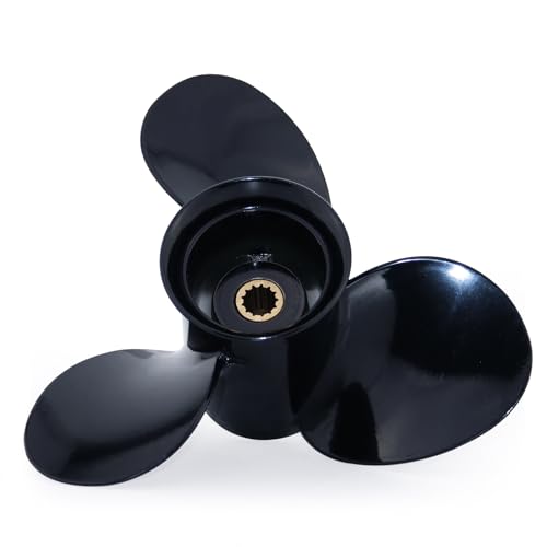 CAPTAIN Aluminum Outboard Propeller Fit Evinrude/Johnson Engines 8-15HP 13Tooth Spline RH (9.25x10)