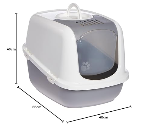 Savic Nestor Jumbo - Gatera, Blanco/Gris