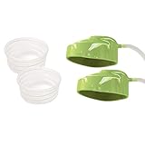 Ardo Membrane Pot with Adapter Tube Cover (2 Sets) for Ardo Calypso and Carum Breast Pump