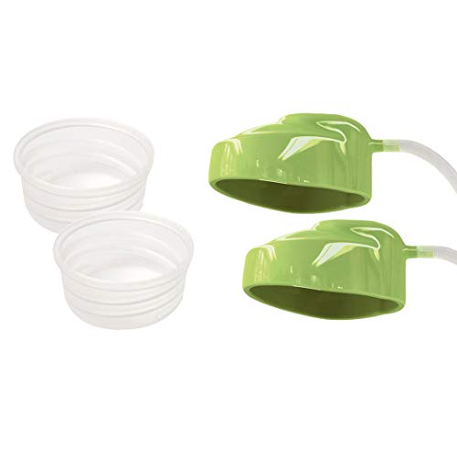 Ardo Membrane Pot with Adapter Tube Cover (2 Sets) for Ardo Calypso and Carum Breast Pump