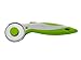 Elan 45mm Rotary Cutter for Fabric Green, Ergonomic Rotary Fabric Cutter Wheel with Built-in Blade Safety Lock, Cutting Wheels for Sewing and Quilting