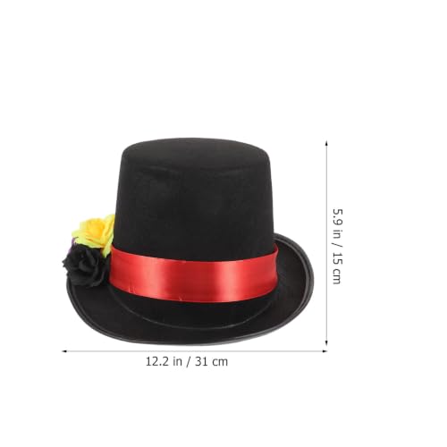 Cabilock Halloween Cosplay Akcesoriów z Kapeluszem Rękawiczkami i Dekoracyjnym Krawatem Unikalny Photo Prop Imprezy i Kostiumowe Przyjęcia
