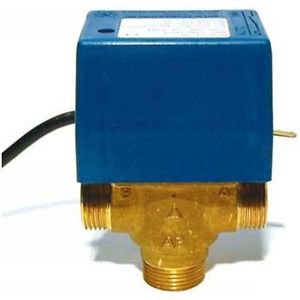 Valve Zone 1" mâle 3 voies SF25E bleu et noir pour régulation de réseau