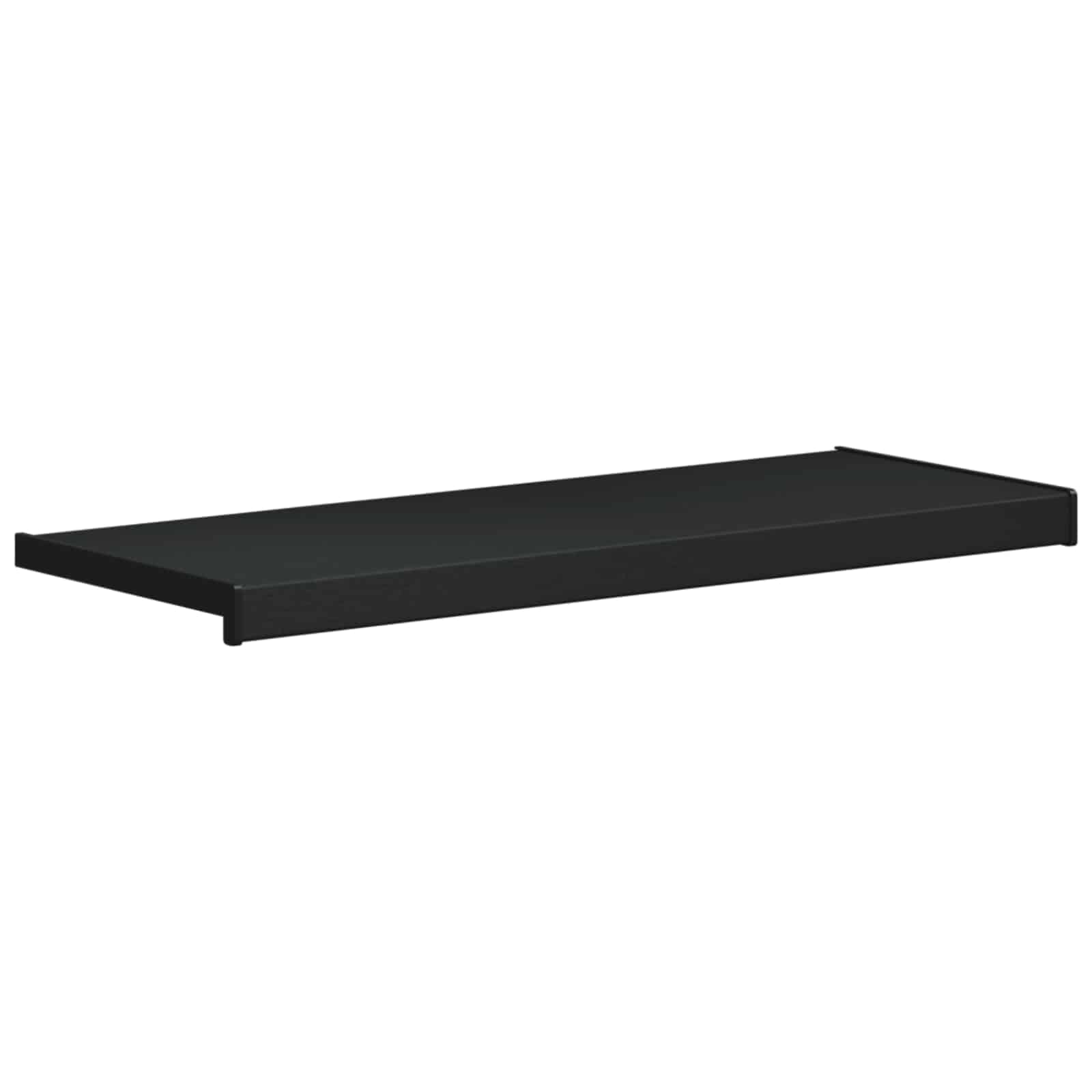 Parapet z PCW, czarny, 100 x 30 x 4,5 cm