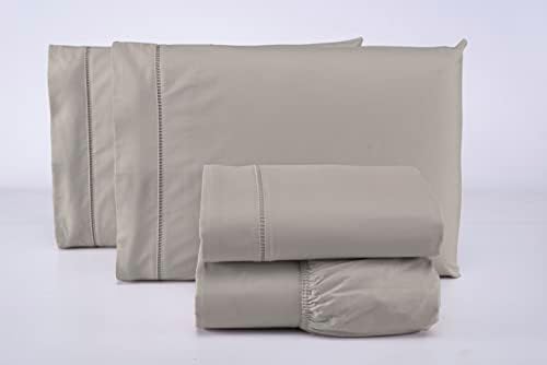 Jogo Lençol Casal 3 Peças 400 Fios 100% Algodão Premium (Bege)