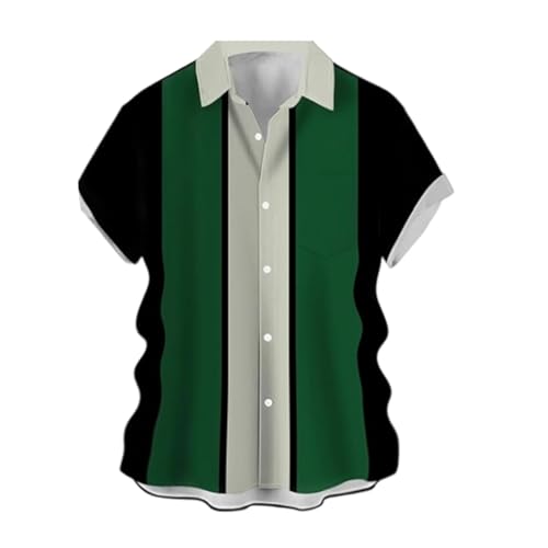 Polo Vert Imprimé Confortable pour Homme Contre la Chaleur
