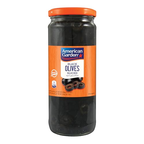 American Garden Sliced Black Olives 450g
