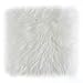 Produktbild -LUXOR- living Sitzkissen aus echtem Schaffell  kuscheliges & bequemes Stuhlkissen, Lammfell Sitzauflage für Stühle & Bänke, 34 x 34 cm Weiß, 1 Kissen