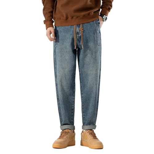 Jeans Pants Trousers Denim Spring and Autumn Men's Loose Retro Tapered Classic - Main Image