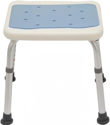 Slystar バスルームスツール 風呂椅子 浴槽内椅子 シャワーチェア パッド入りプラスチック 吸盤付き 滑り止め加工 高さ調節可能 浮かない 軽量 シャワーステップ 半身浴 介護用品 美容院 障害者/高齢者/妊婦 (ライトブルー,小さな足) [並行輸入