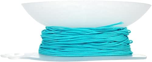 Dazzle-It! Lovely Knots - Asian Knotting Cord 1mm Thick - Aqua Blue (50 Yards On Bobbin)