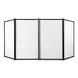 RECK PF-33 45" DJ Foldable Facade Portable Event Booth Panels 4 Detachable Black Metal Frame Projector Display Scrim Panel with Carry Bag
