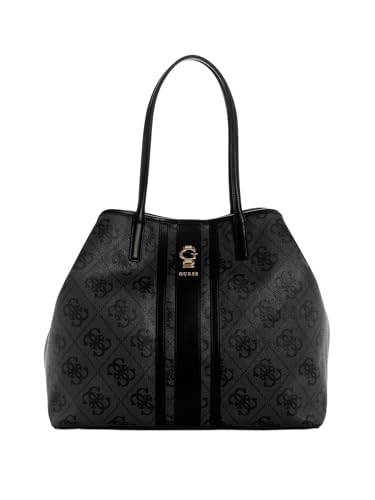 GUESS bolso shopper Erenia 2 in 1 Tote Coal Logo gris oscuro