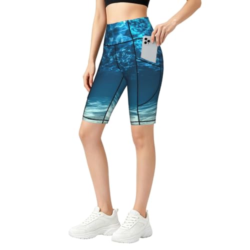 Short de sport taille haute mi-cuisse pour le yoga et le fitness