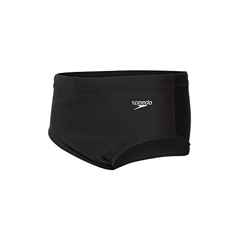 Speedo Solid Juvenil Sunga, Meninos, Preto, 10