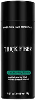 THICK FIBER Hair Fibres (Pack of 1, LIGHT BROWN) Hair Powder for Thinning Hair | 25g Bottle | Make Thin Hair Look Thicker in Seconds l Hair Loss Conealer for Women & Men