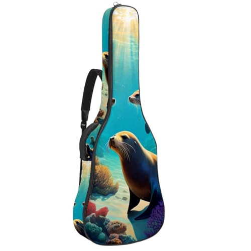 Sac de guitare acoustique pour voyager sous la pluie avec style coloré