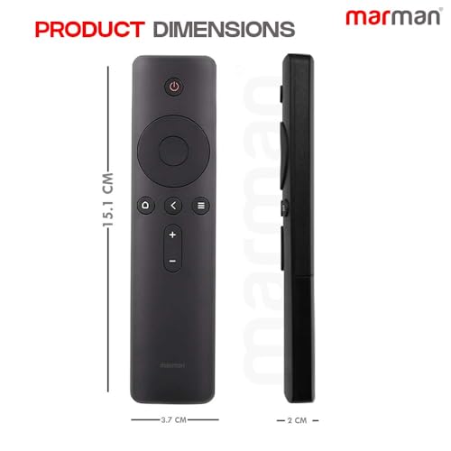 Image of marman Replacement of Mi Tv Remote Control Original Fit to Xiaomi Smart Android LED FHD UHD QLED Redmi Television - Non Voice Command Remote Control